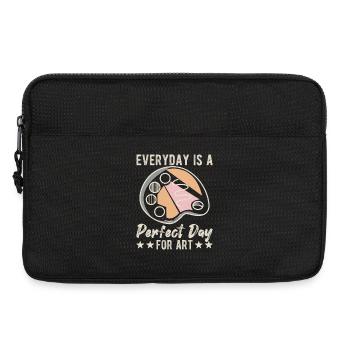 Artist Painter Graphic Perfect Day For Art Gifts - Laptoptasche 13" - Schwarz - Vorne