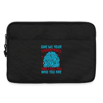 Forensic Science Major Fingerprints & I Tell You - Laptoptasche 13" - Schwarz - Vorne
