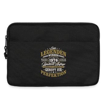 1976 Jahrgang geboren Geburtstag Vintage Geschenk - Laptoptasche 13" - Schwarz - Vorne