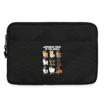 Japanische Hunderassen-diagramm-niedliche - Laptoptasche 13" - Schwarz - Vorne