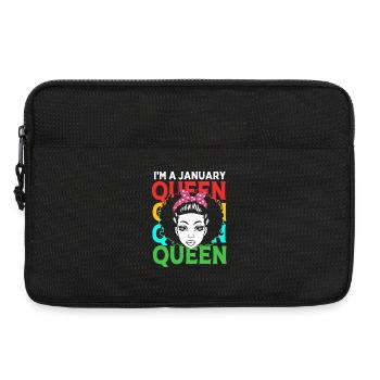Sternzeichen Wassermann - Laptoptasche 13" - Schwarz - Vorne