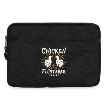 Chicken Spruch - Laptoptasche 13" - Schwarz - Vorne