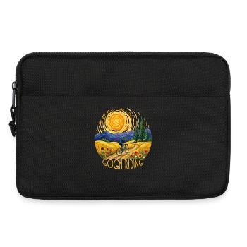 Gogh Riding Sunlit Field Cyclist - Laptoptasche 13" - Schwarz - Vorne