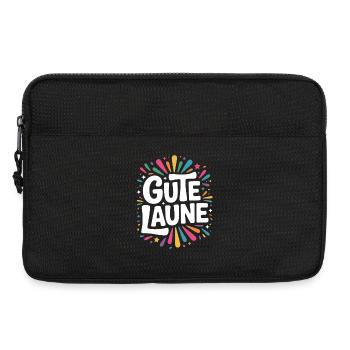 Gute Laune Karneval Fasching Karnevalskostüm Alaaf - Laptoptasche 13" - Schwarz - Vorne