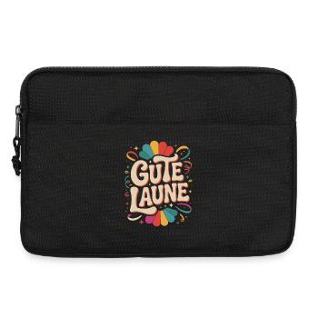 Gute Laune Karneval Fasching Karnevalskostüm Alaaf - Laptoptasche 13" - Schwarz - Vorne