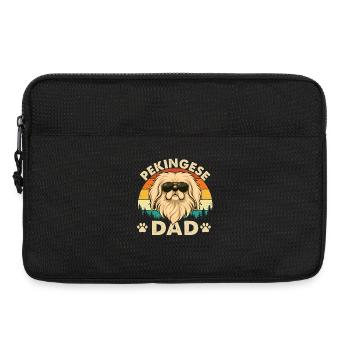 Pekingeser Vater – Pekehund Vater Besitzer Schoßlöwenhund - Laptoptasche 13" - Schwarz - Vorne