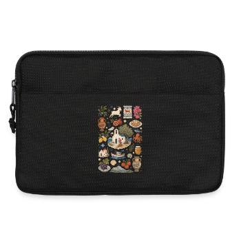 Kreta | Oliven, Meer & Inselkultur - Laptoptasche 13" - Schwarz - Vorne