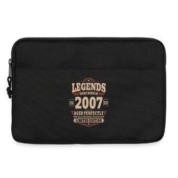19th Birthday Gift Husband 2007 Vintage Retro - Laptop bag 13" - black - Front