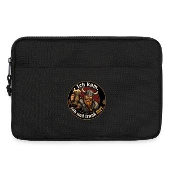 Wikinger Bier Spruch - Laptoptasche 13" - Schwarz - Vorne