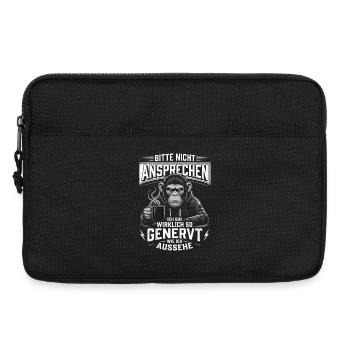 Bitte Nicht ansprechen Bin so genervt  - Laptoptasche 13" - Schwarz - Vorne