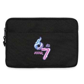 Candy Swirl 67 mème Neon Doodle - Sacoche pour ordinateur portable 13 pouces - noir - Devant