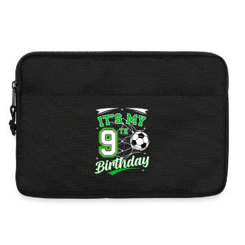 Its My 9th Birthday Soccer Boys 9 Years Birthday 9 - Sacoche pour ordinateur portable 13 pouces - noir - Devant