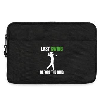 Golf-Junggesellenabschied - Laptoptasche 13" - Schwarz - Vorne