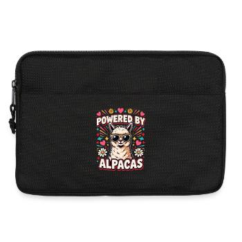 Powered By Alpacas Alpaca Fan Llama Lovers - Laptop bag 13" - black - Front