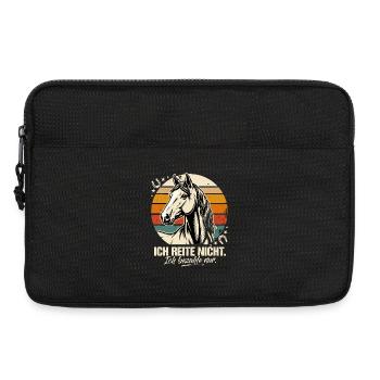  Ich Reite Nicht Ich Bezahle Nur Pferd Reiter - Laptoptasche 13" - Schwarz - Vorne