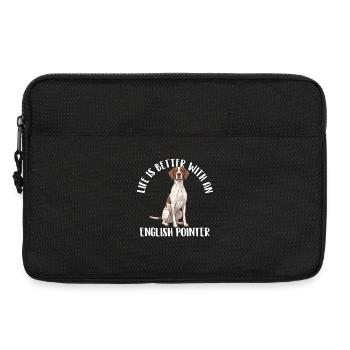 Life Is Better With An English Pointer - Dog Dad - Laptop bag 13" - black - Front
