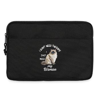 Birman-Katzentherapie - Laptoptasche 13" - Schwarz - Vorne