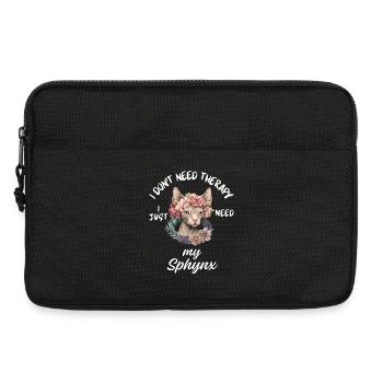 Sphynx Katzentherapie - Laptoptasche 13" - Schwarz - Vorne
