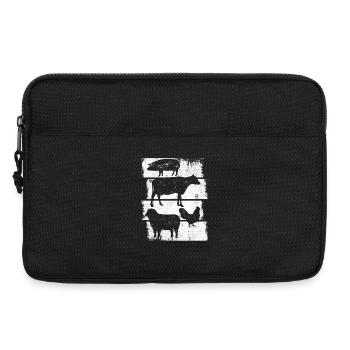 Nutztiere - Laptoptasche 13" - Schwarz - Vorne
