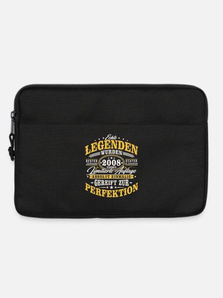2008 Jahrgang Vintage Geburtstag Geschenk Retro - Laptoptasche 13" - Schwarz