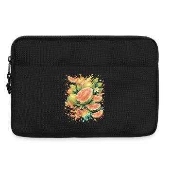 Goyave Tropique Fruit Exotique Splash Art - Sacoche pour ordinateur portable 13 pouces - noir - Devant