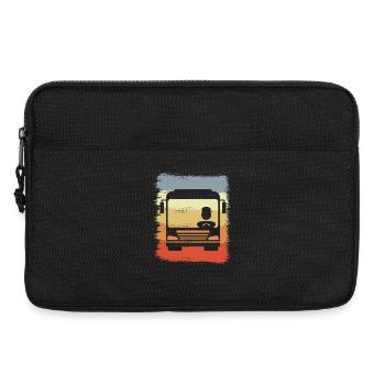 Oldschool Bus Driver - Laptop bag 13" - black - Front