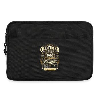 56. Geburtstag Geschenk Mann Vintage Oldtimer 1970 - Laptoptasche 13" - Schwarz - Vorne