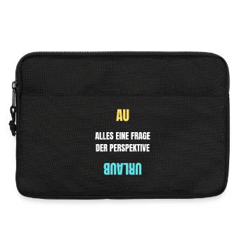 Alles eine Frage der Perspektive T-Shirt AU Urlaub - Laptoptasche 13" - Schwarz - Vorne