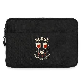Infirmière Vampire de la Nuit - Sacoche pour ordinateur portable 13 pouces - noir - Devant
