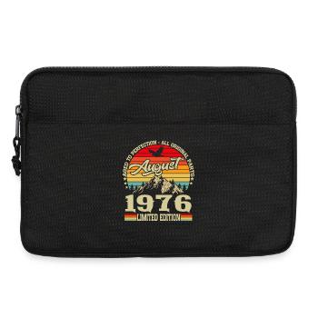 August 1976 Vintage Retro Geburtstag Geschenk - Laptoptasche 13" - Schwarz - Vorne