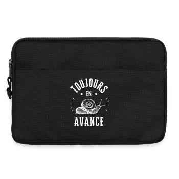 Toujours en Avance comme un Escargot - Sacoche pour ordinateur portable 13 pouces - noir - Devant