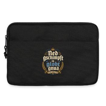 Bayerischer Volksfest Spruch - Laptoptasche 13" - Schwarz - Vorne