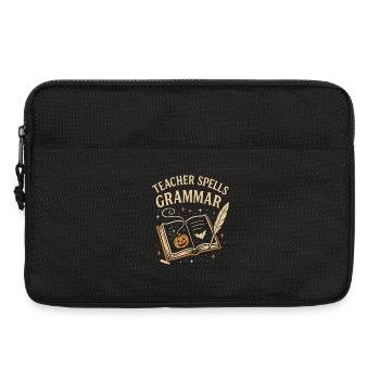 Teacher Grammar Halloween - Laptop bag 13" - black - Front