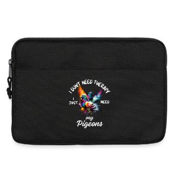 Pigeon Therapy Art - Laptop bag 13" - black - Front