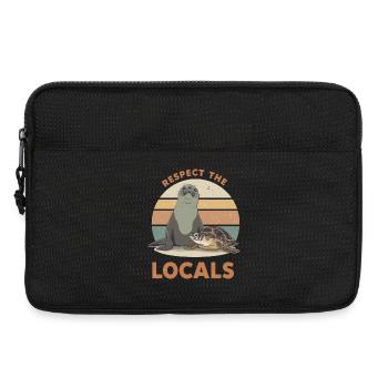 Respectez les locaux Phoque et Tortue - Sacoche pour ordinateur portable 13 pouces - noir - Devant