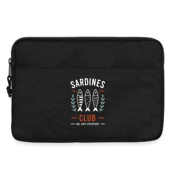 Sardines Club All Day Everyday - Sacoche pour ordinateur portable 13 pouces - noir - Devant
