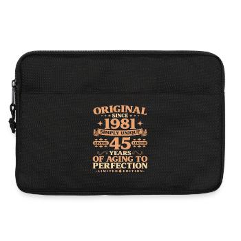 Original depuis le 45e anniversaire de 1981 - Sacoche pour ordinateur portable 13 pouces - noir - Devant