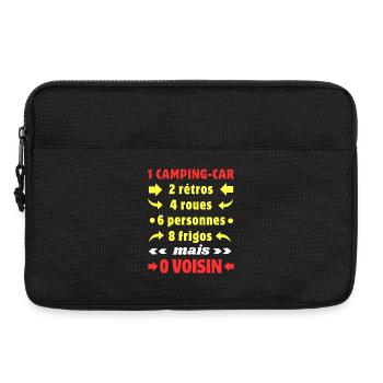 Les chiffres du Camping-Car c'est 0 Voisin - Sacoche pour ordinateur portable 13 pouces - noir - Devant