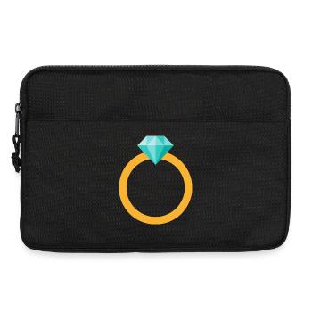Diamond Ring - Laptop bag 13" - black - Front