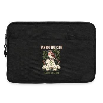 Bambus Mahjong Vogel Club - Laptoptasche 13" - Schwarz - Vorne