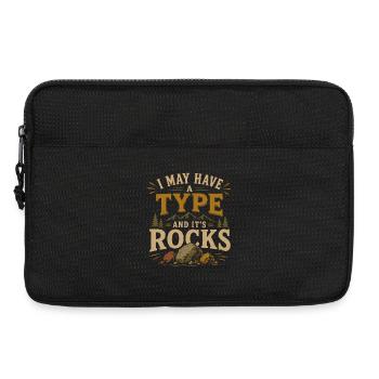 Collecteur de pierres Géologie Roches Nature - Sacoche pour ordinateur portable 13 pouces - noir - Devant