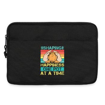Cadeaux pour les potiers façonnant la poterie Happiness - Sacoche pour ordinateur portable 13 pouces - noir - Devant