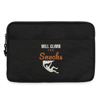 Will Climb For Snacks - Laptop bag 13" - black - Front
