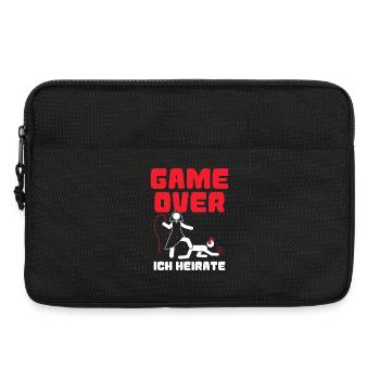 Fin du jeu Je me marie Marié Mariage Célibataire - Sacoche pour ordinateur portable 13 pouces - noir - Devant