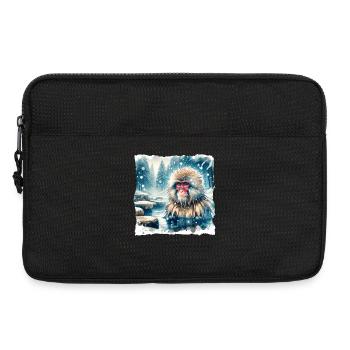 Snow Monkey Gift - Laptop bag 13" - black - Front