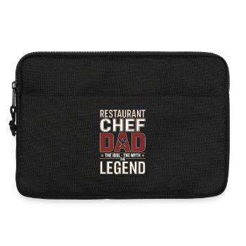 Chef du restaurant Papa L’idole Le chef professionnel - Sacoche pour ordinateur portable 13 pouces - noir - Devant