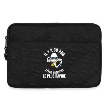 30 Ans J'étais Le Plus Rapide Cadeau Humour - Sacoche pour ordinateur portable 13 pouces - noir - Devant