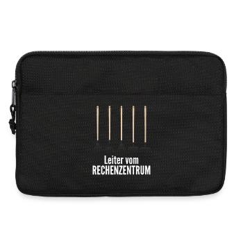 Rechenzentrum - Laptoptasche 13" - Schwarz - Vorne