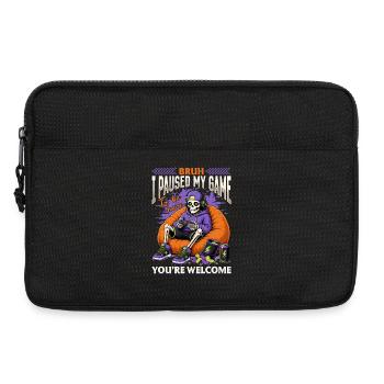 Jeu de Skeleton Gaming Halloween - Sacoche pour ordinateur portable 13 pouces - noir - Devant