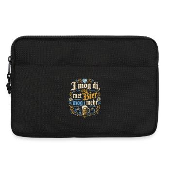 Bayerischer Bier Spruch - Laptoptasche 13" - Schwarz - Vorne
